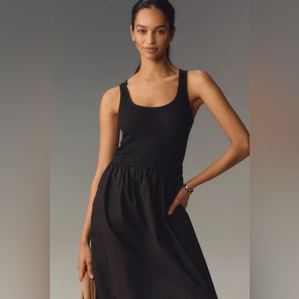 Nation LTD Sadelle clean combo midi dress size M